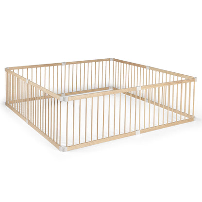 Kiddy Cots Giant Natural Timber Panel Baby Playpen Adjustable
