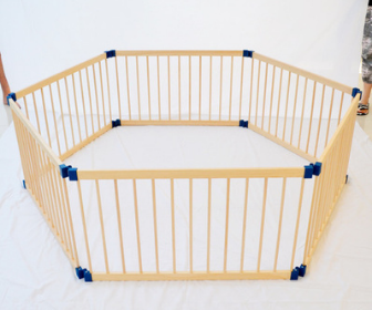 Wooden online baby pen